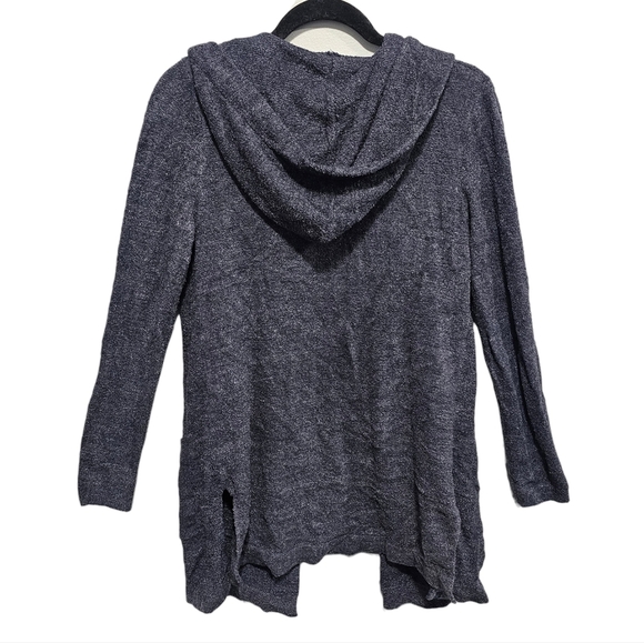 Barefoot Dreams CozyChic Lite Resort Cardigan in Heathered‎ Indigo Pacific Blue - Picture 7 of 8